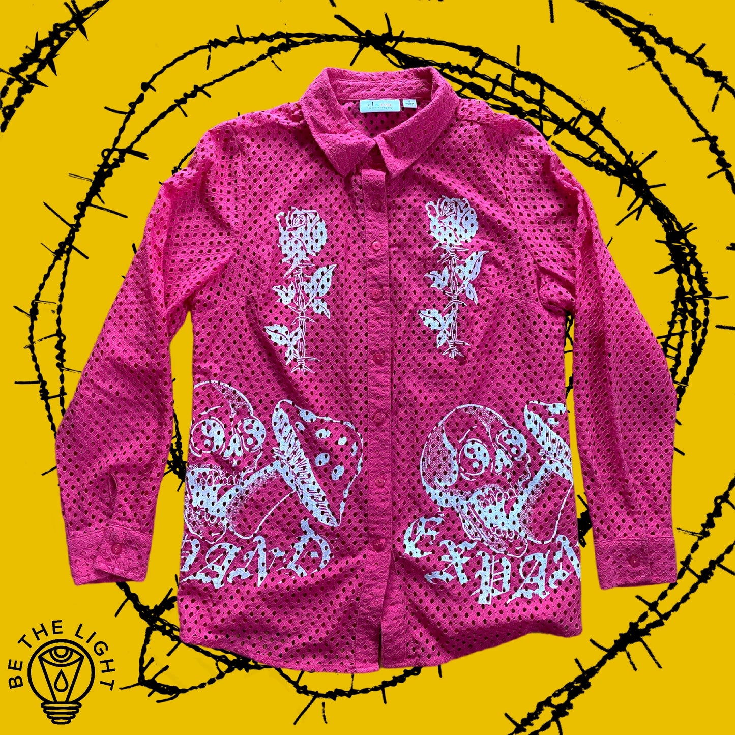 Pink Mesh Long sleeve