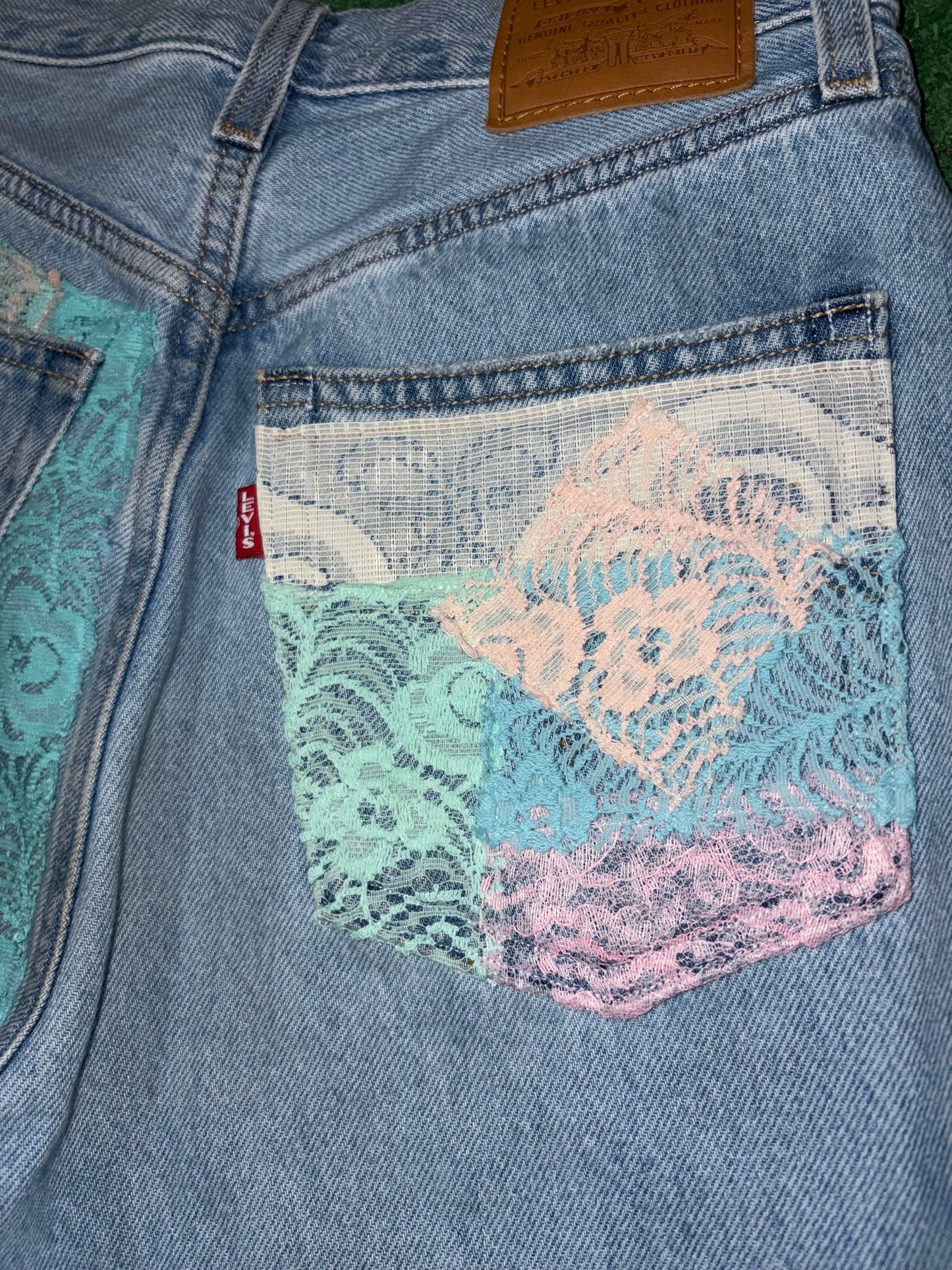 Pastel Lace Patchwork Levi’s