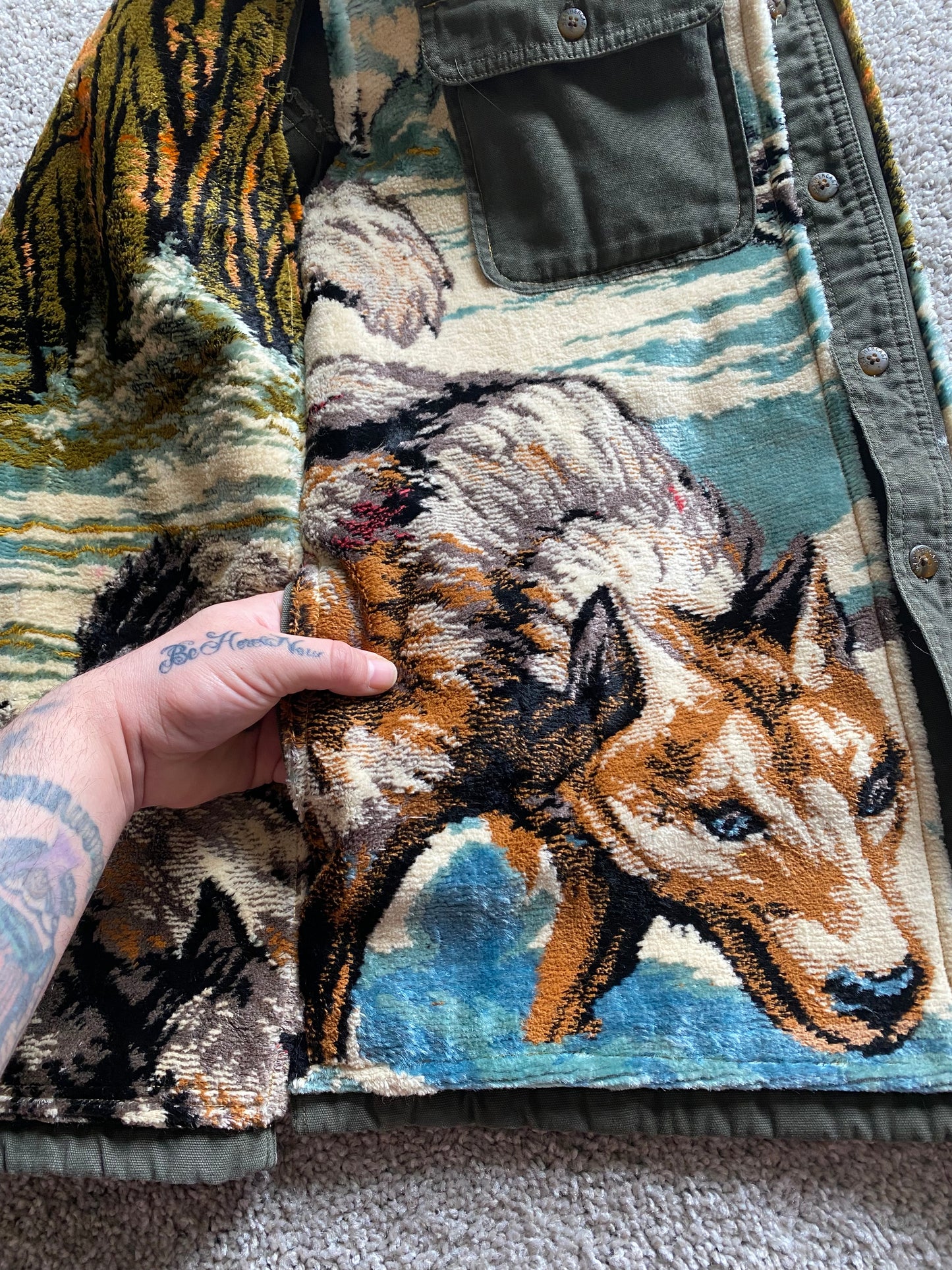 “Wolf pack” Flannel Vest