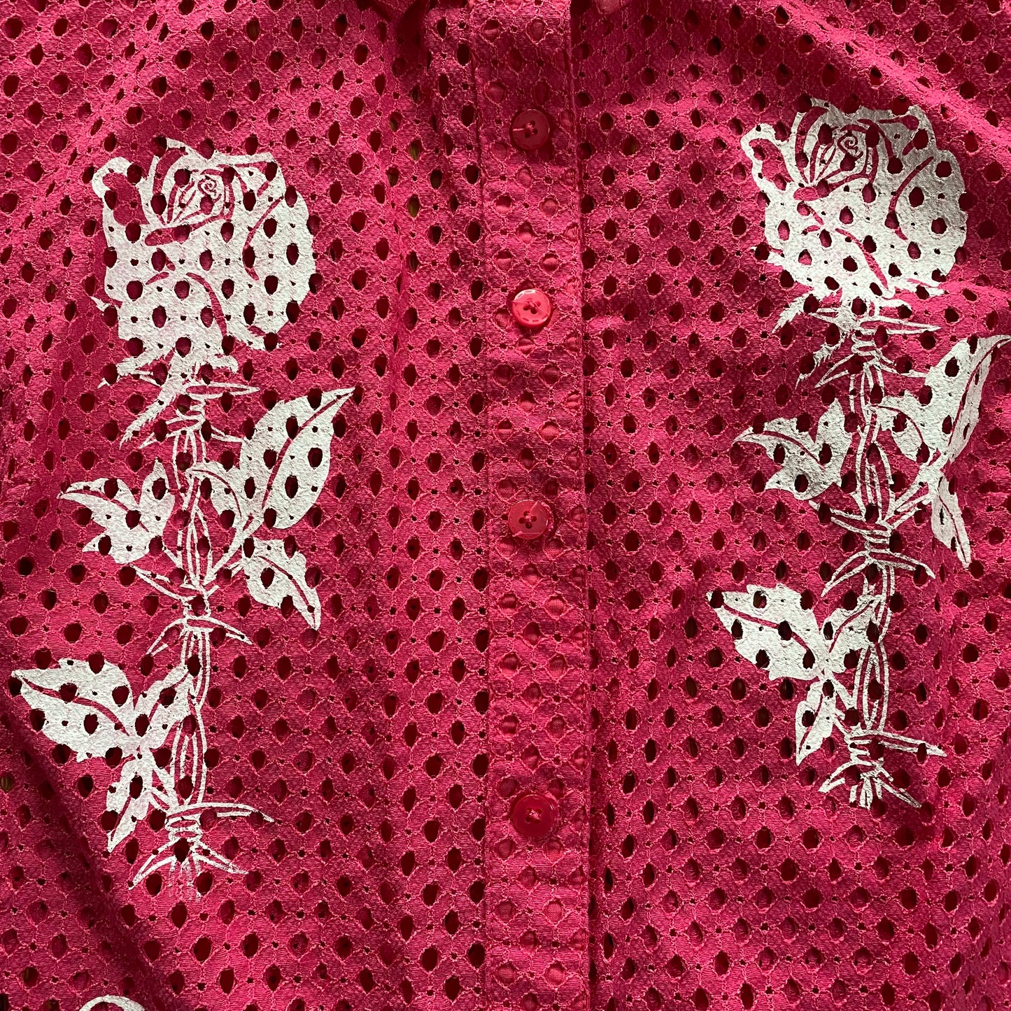 Pink Mesh Long sleeve