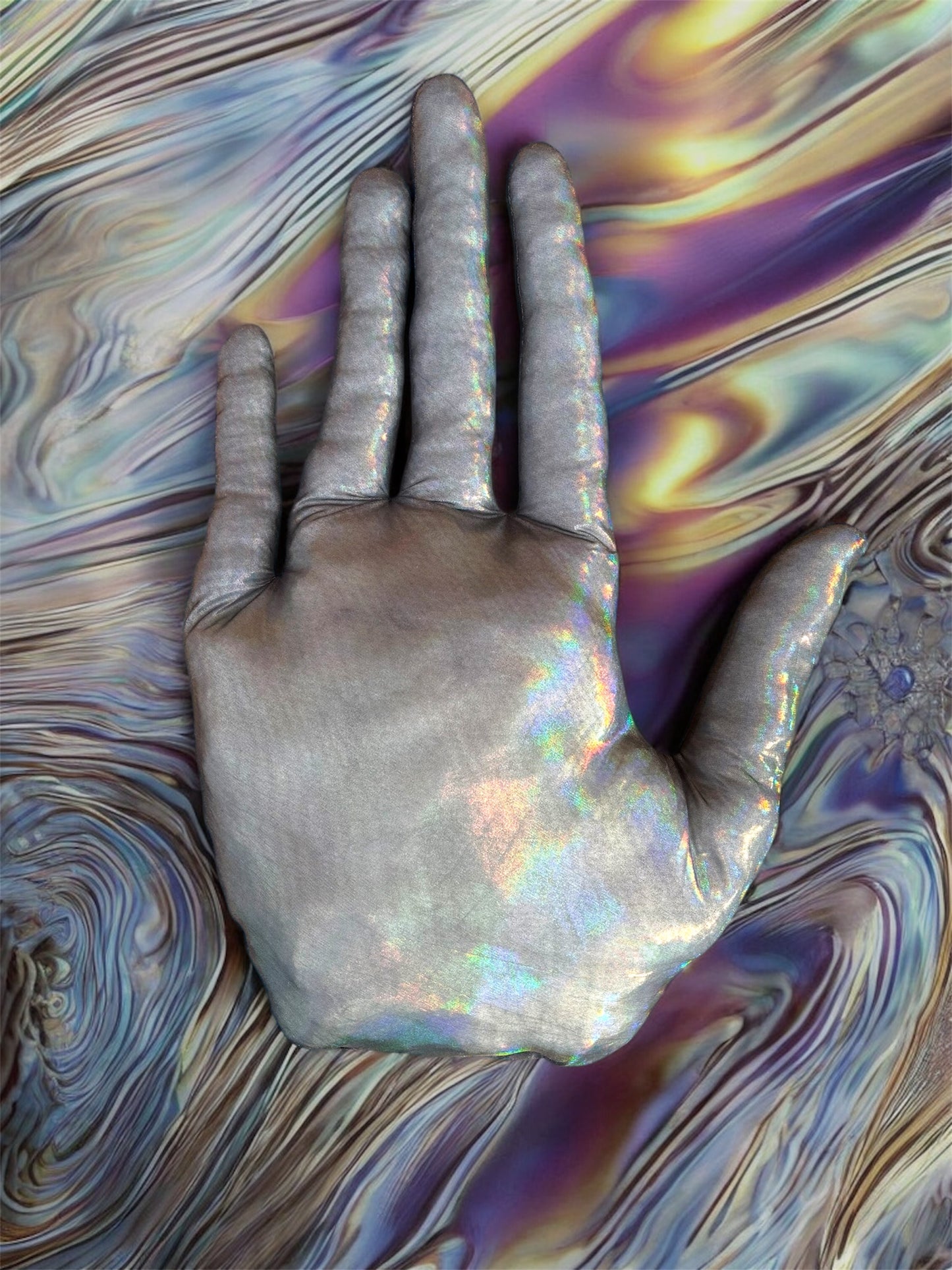 Holographic Hand Pillow