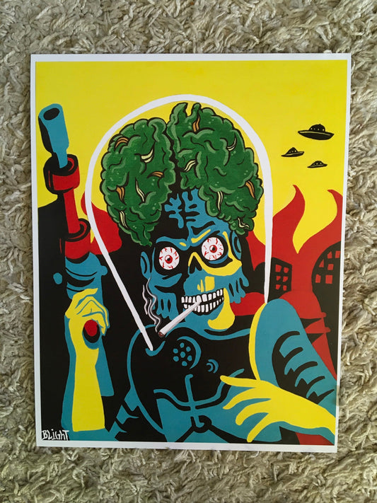 420 Mars Attack Print
