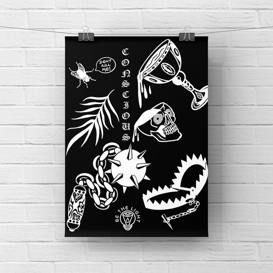 Be The Light Flash Print