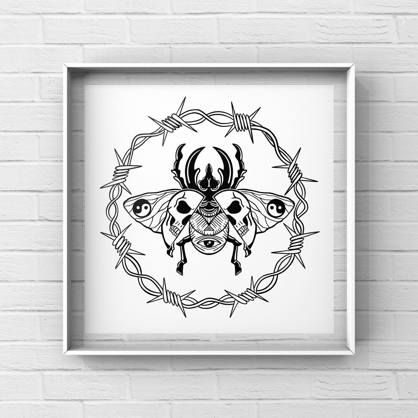 Sacred Scarab Beetle Print