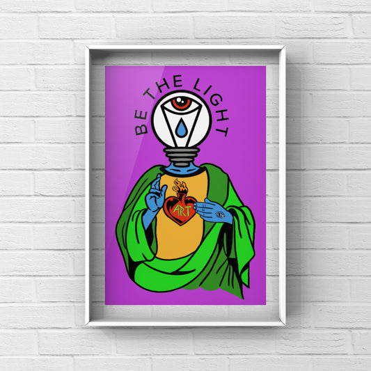 Light Head Jesus Print
