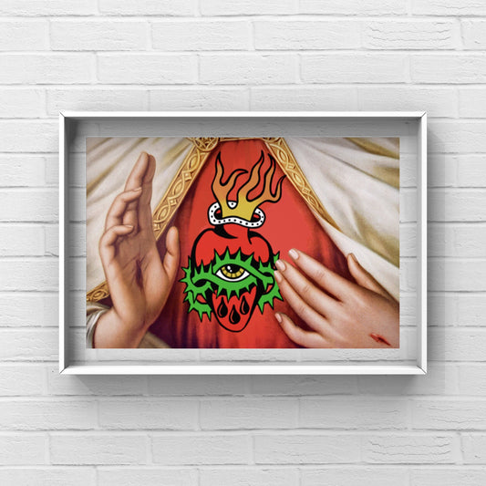 Scared Heart Print