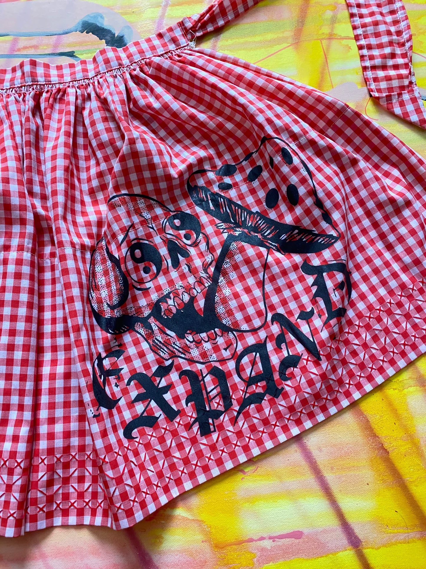 Plaid Vintage Shroom Apron