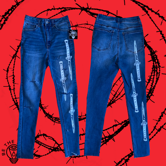 Cut Ties Blue Jeans