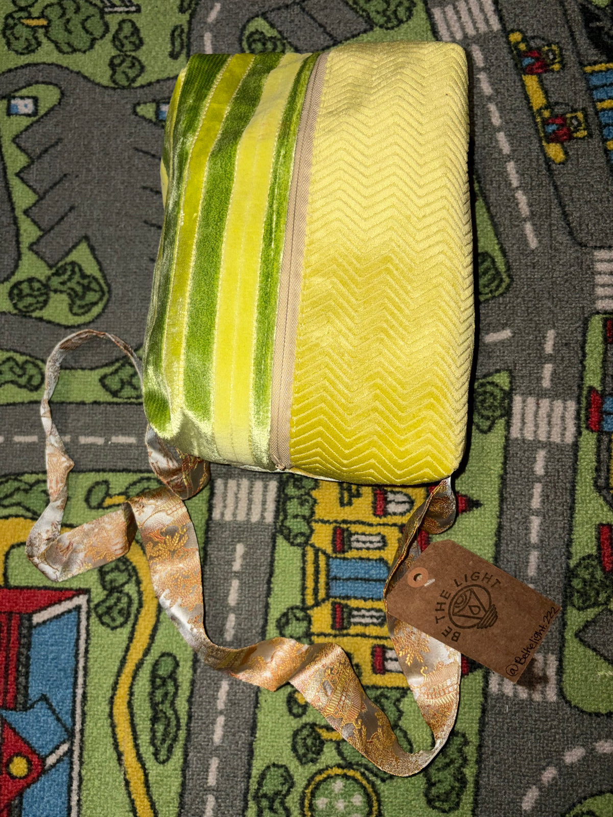 Chartreuse Velvet DOPP BAG