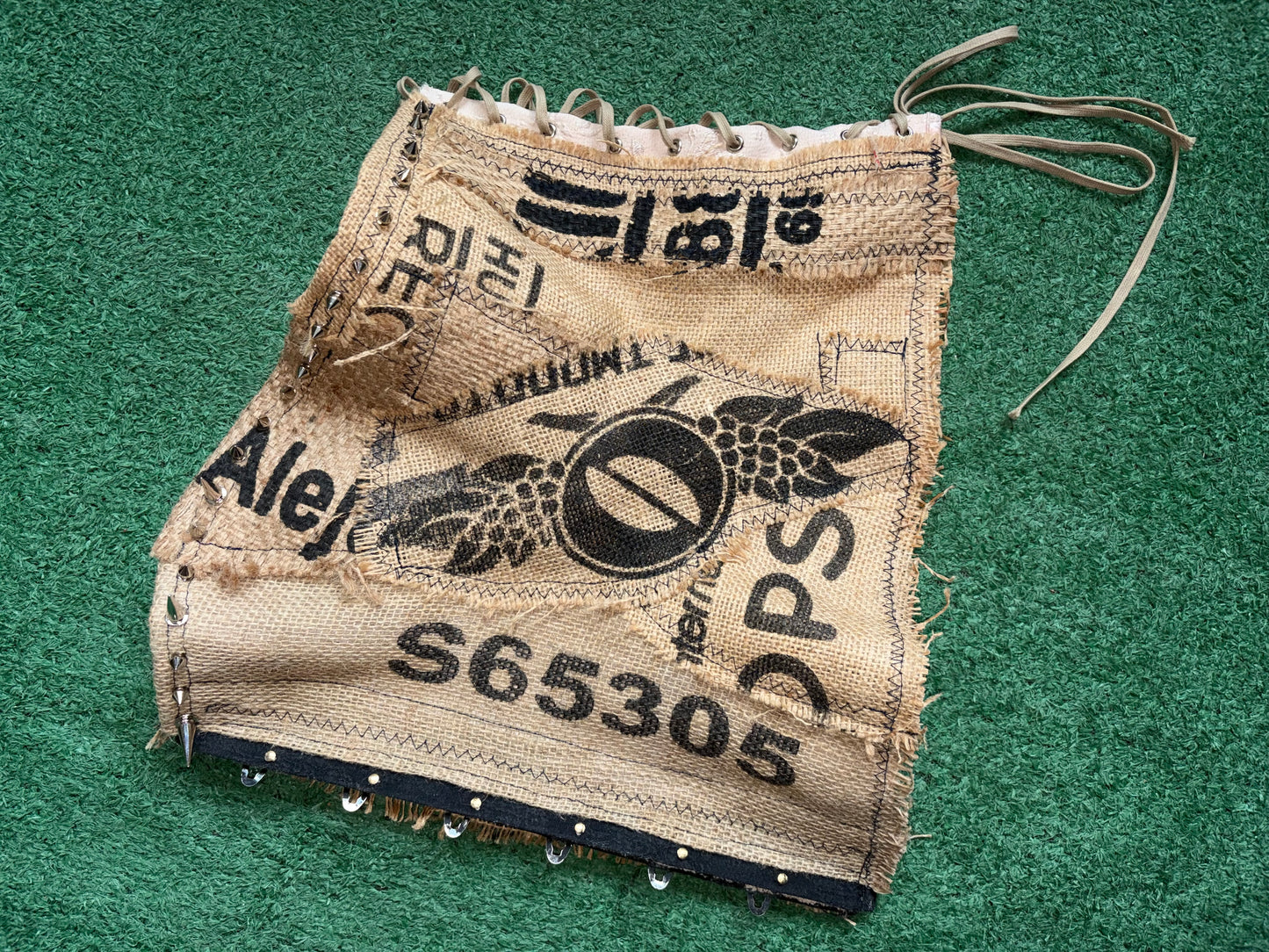 Burlap Corset