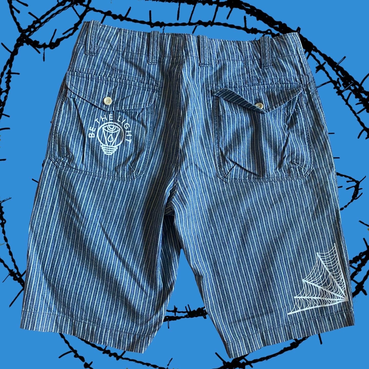 Blue Stripe Shorts