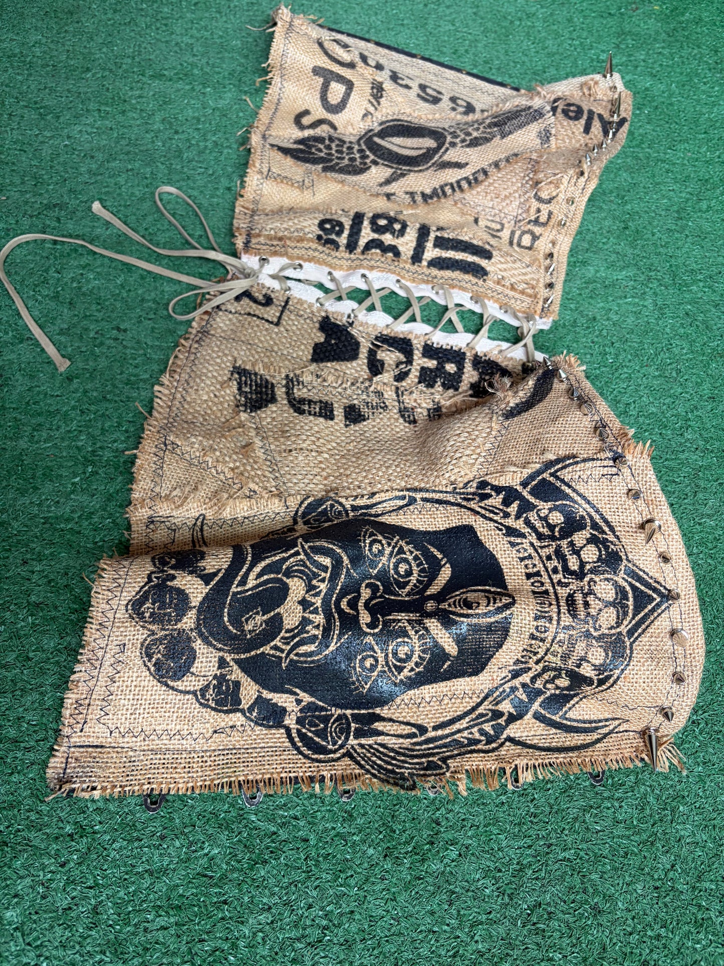 Burlap Corset