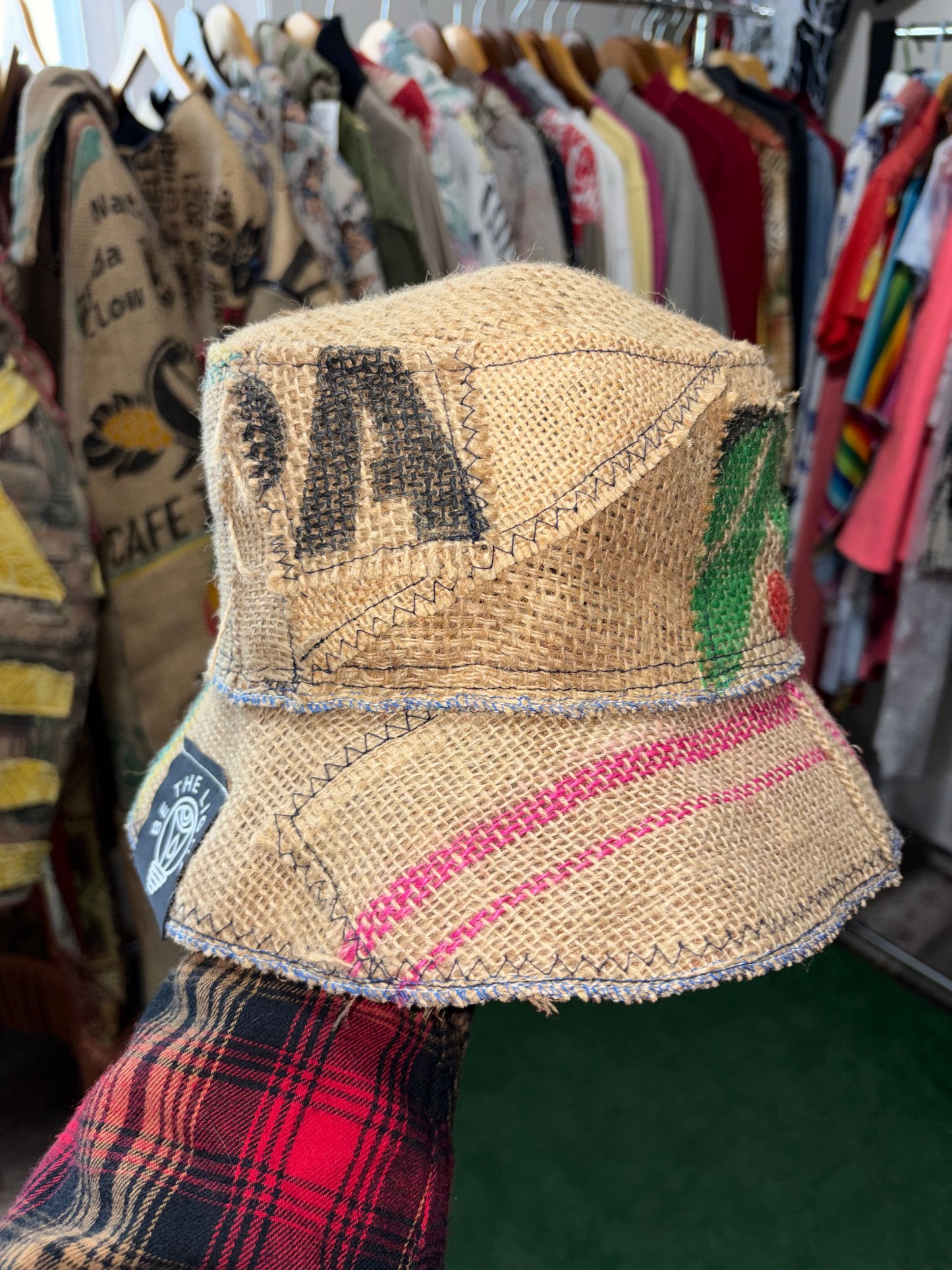 Burlap Bucket Hat