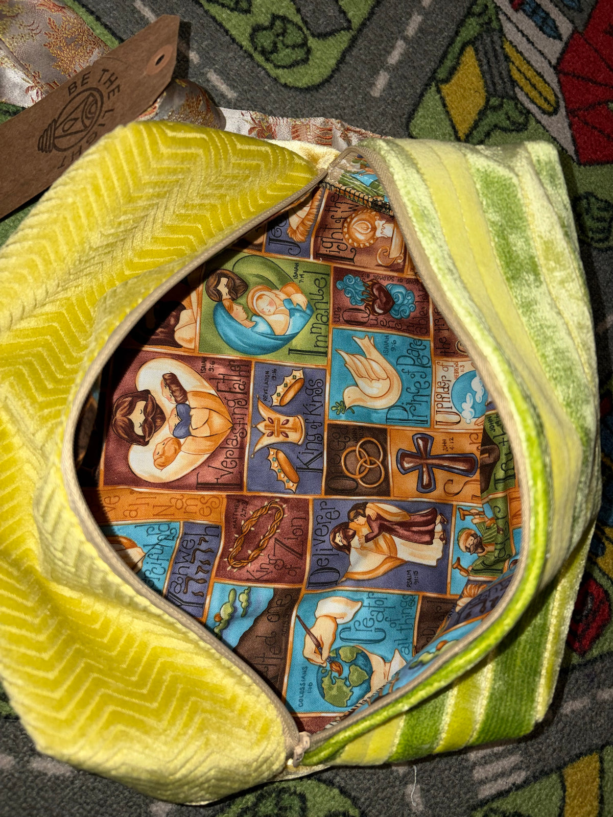 Chartreuse Velvet DOPP BAG