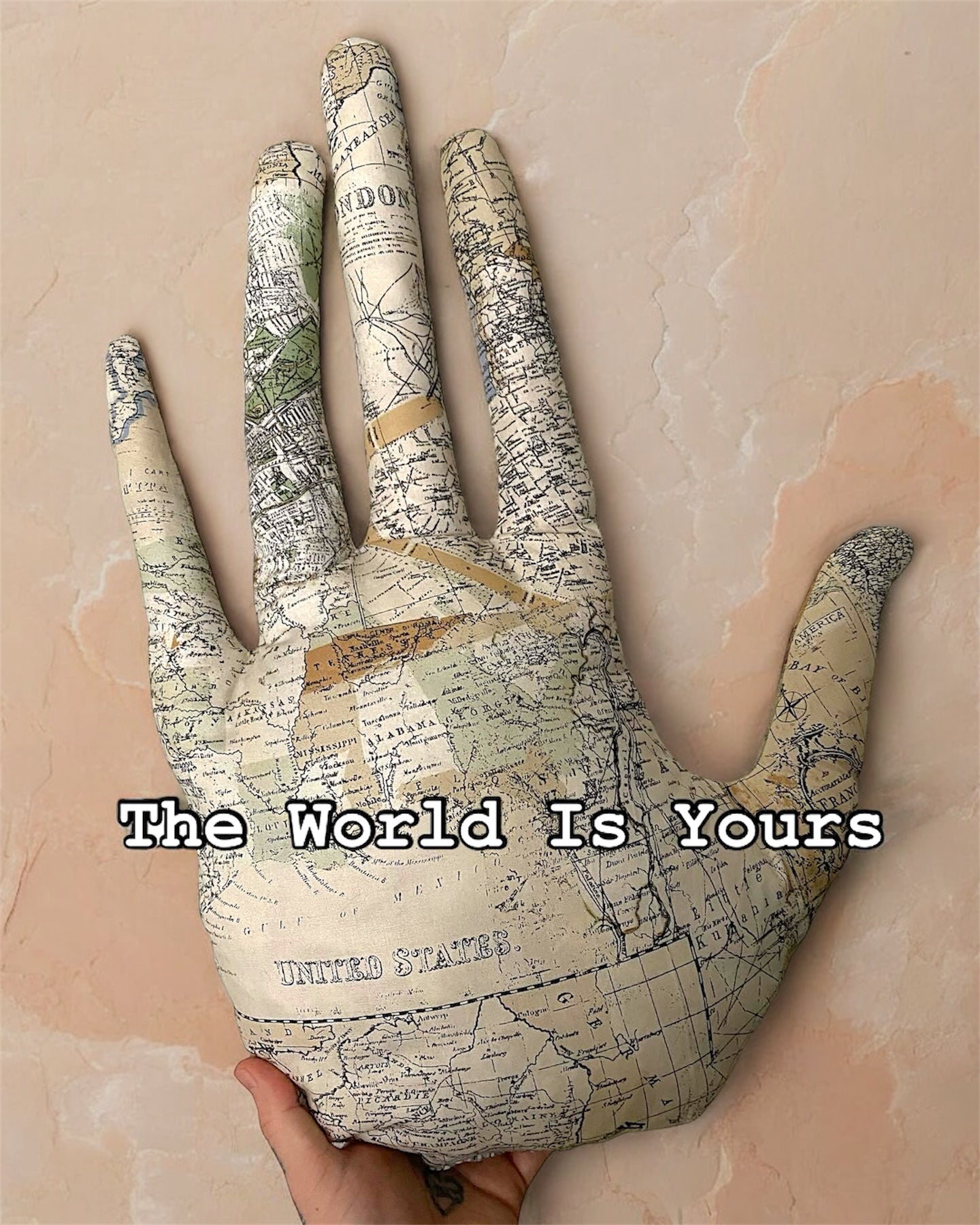 World is Yours Hand Pillow
