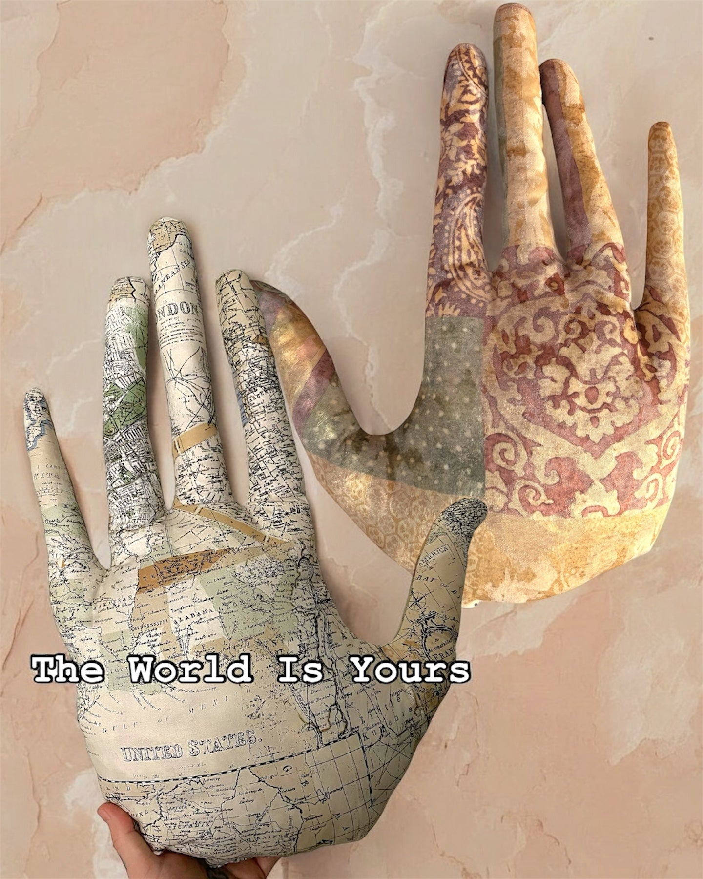 World is Yours Hand Pillow