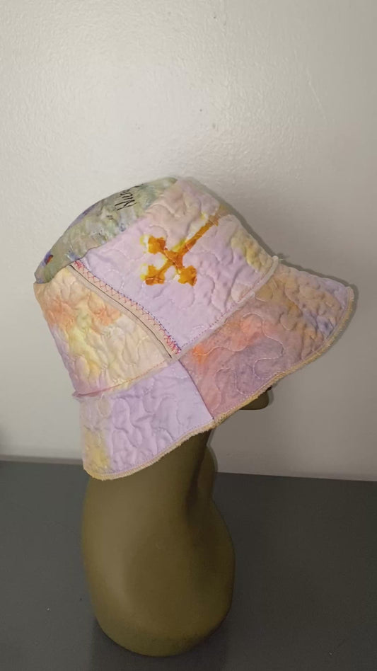 Quilted Cross Bucket Hat