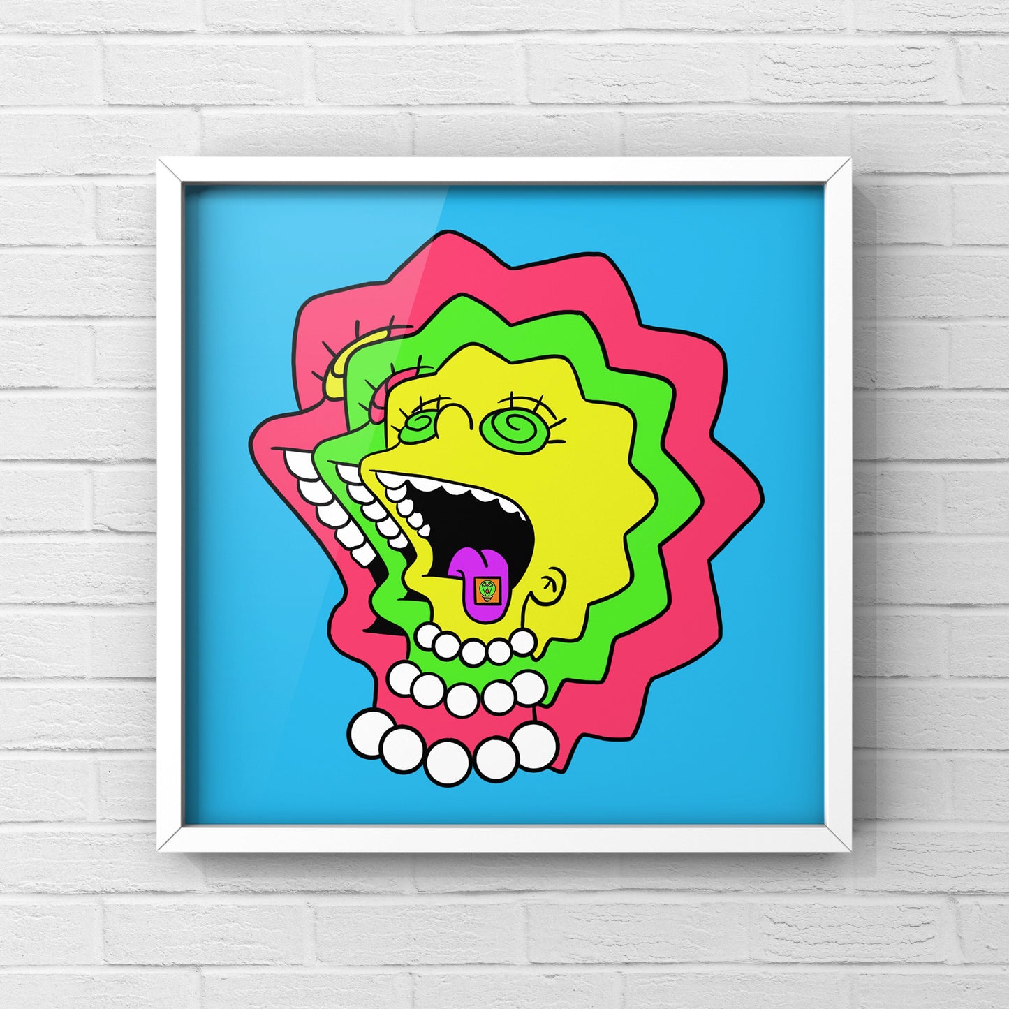 Trippy Lisa Simpson Print